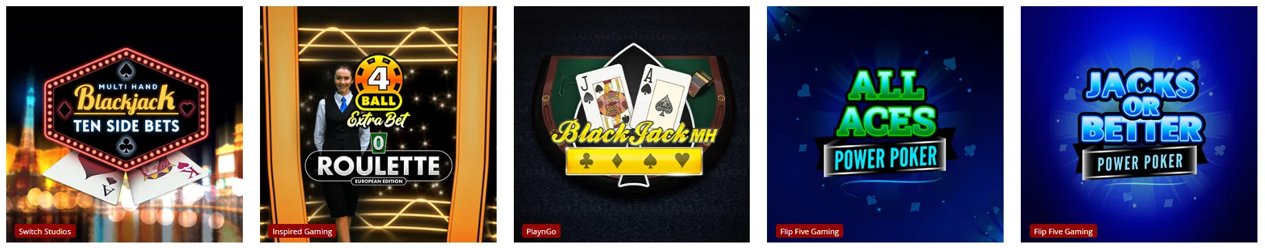 Table games at Barz Casino
